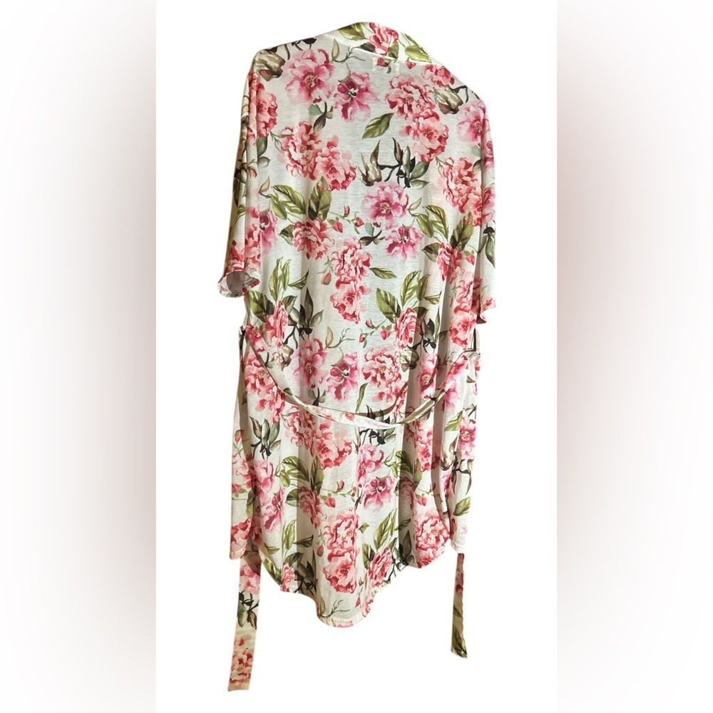 MuMu Pink Rose Kimono Robe One Size - Picture 9 of 9